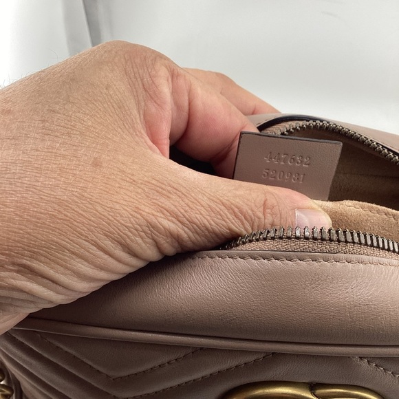 Gucci Marmot Doble G Leather Crossbody Bag with Gold Hardware - Picture 9 of 9